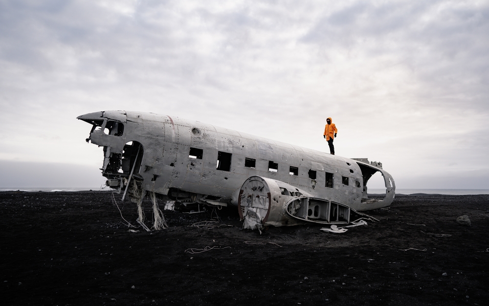 DC-3 plane wreck at Sólheimasandur beach.