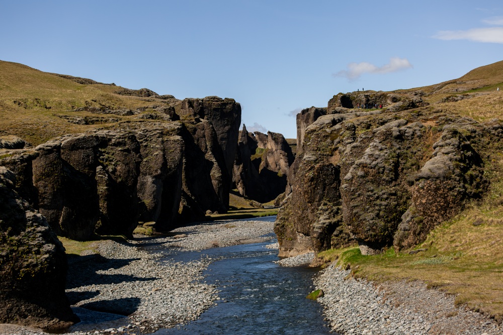 Fjaðrágljúfur canyon and river. Fjaðrágljúfur canyon and river in southeast Iceland.