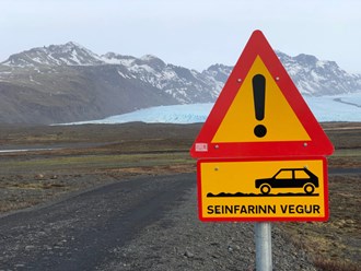 Road sign in Iceland