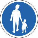 Pedestrian Pathway sign in Iceland.