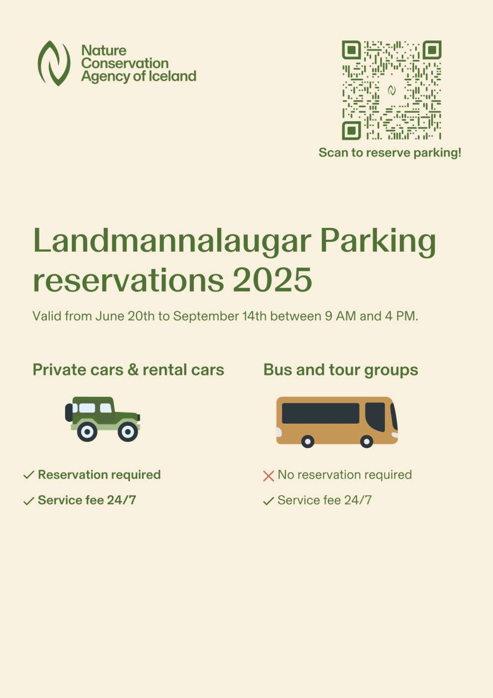 Landmannalaugar summer parking. Landmannalaugar summer parking information.
