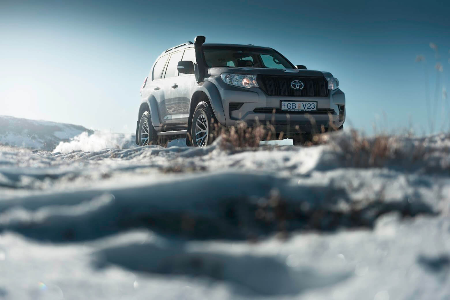 Toyota Land Cruiser Adventure 4x4 rental car in Iceland.