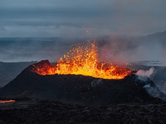 New volcano eruption in Iceland