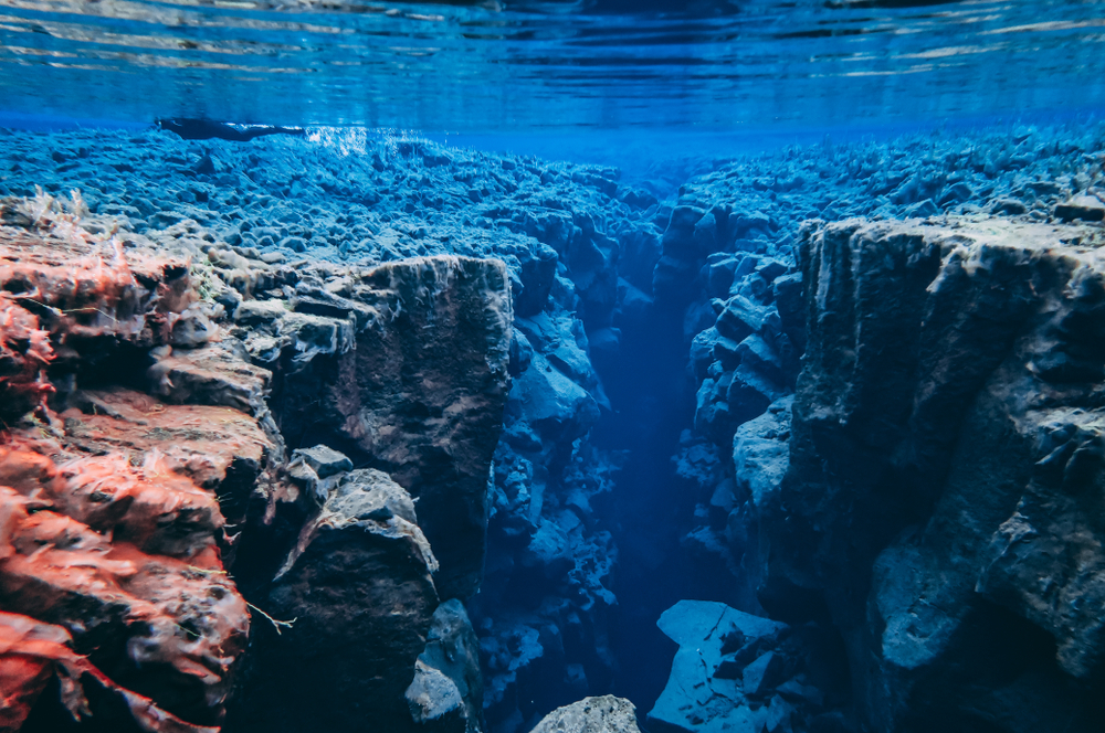 Silfra, Thingvellir National Park. The crystal clear waters of Silfra at Thingvellir national park.
